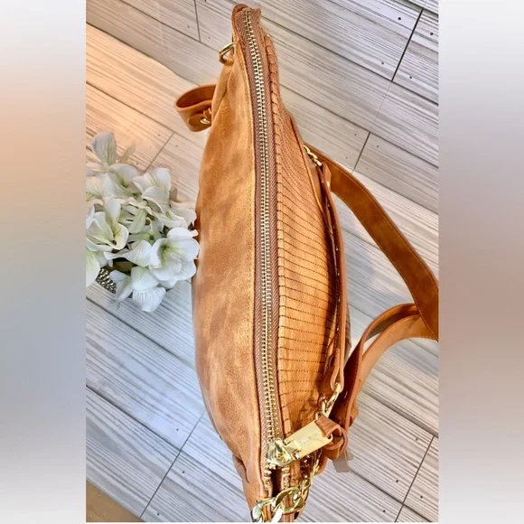 sOLD Steve Madden Brown Vegan Leather Crossbody Satchel - Picture 5 of 16